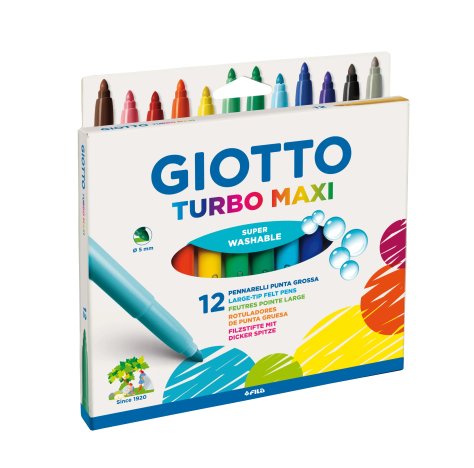 GIOTTO TURBO MAXI COLOR 12 PEZZI 