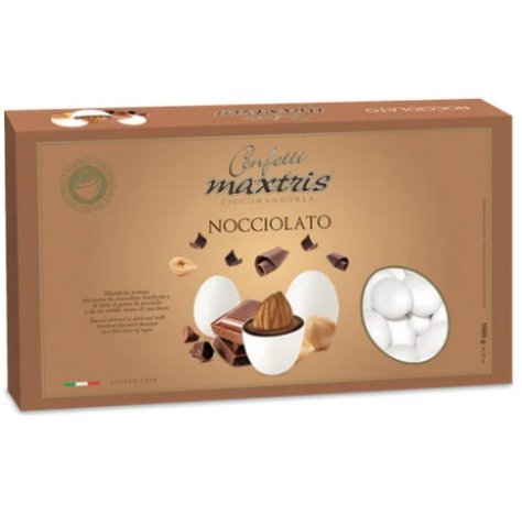 MAXTRIS CONFETTI NOCCIOLATO BIANCHI - 1KG MAXTRIS CONFETTI NOCCIOLATO BIANCHI - 1KG