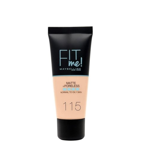 MAYBELLINE FIT ME! MATTE + PORELESS Fondotinta pelle perfetta con effetto matt donna 30 ml tonalità 115 Ivory