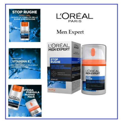 L'Oreal Men Expert Stop Rughe 50ml - Crema Idratante