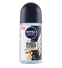 NIVEA MEN DEODORANTE ROLL ON 50ML.INVISIBLE FOR BLACK&WHITE ULTIMATE IMPACT