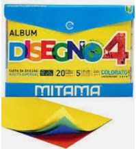  Mitama Album Disegno Ecobusta Ruvido Color 20Fogli 24X33 220Gr