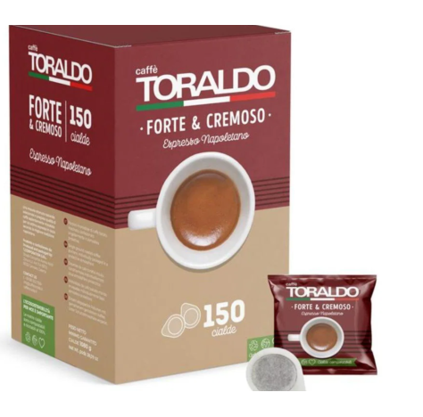 CAFFÈ TORALDO - BOX CIALDE MISCELA FORTE E CREMOSO 150 CIALDE 