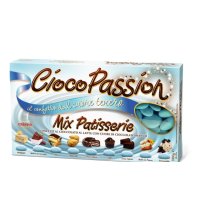 CRISPO CIOCOPASSION MIX PATISSERIE CON CIOCCOLATO LATTE E BIANCO - CELESTE