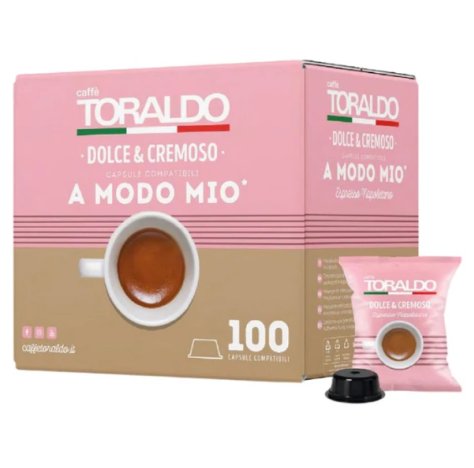 CAFFÈ TORALDO - BOX CAPSULE A MODO MIO  MISCELA DOLCE E CREMOSO 100 PEZZI 