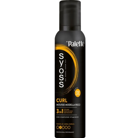 Syoss Curl Mousse Modella Ricci 250ml – Styling, Protezione e Definizione 3 in 1