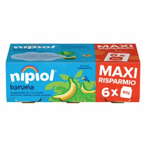 Nipiol omogenizzato banana 6x80g