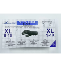 Guanti in nitrile monouso 100pz – NERI – Taglia 9-10 XL EXTRA-LARGE