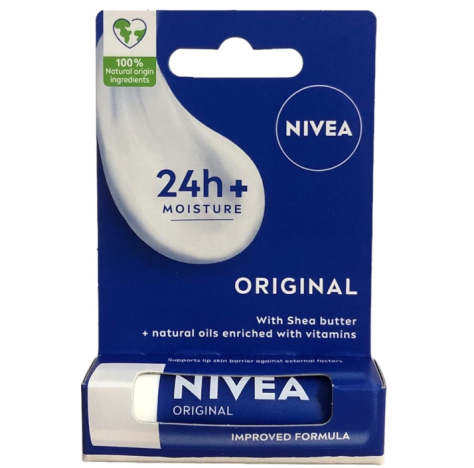 NIVEA Original Care Care - Balsamo per le labbra 4,8 g