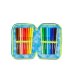 Astuccio 3 Zip Seven Nuanced - Reflex Blu