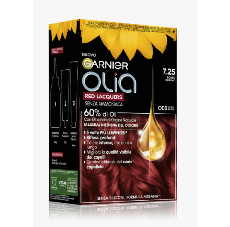 GARNIER OLIA - TINTURA CAPELLI 7.25 ROSSO RUBINO  - Senza Ammoniaca