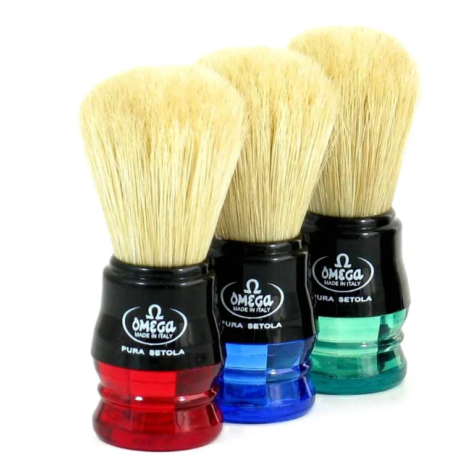 PENNELLO DA BARBA BICOLORE OMEGA MODELLO N. - 10777