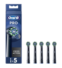 Oralb Power Refill Cross Action Black 5pz