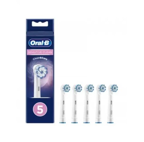 Oral-B Sensitive Clean 5 Testine di Ricambio Per Spazzolino Elettrico