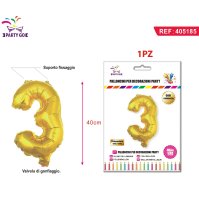 PALLONCINO MYLAR ORO - NUMERO 3