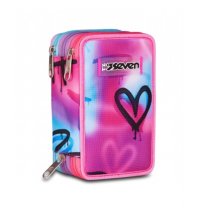 Astuccio Seven 3 Zip Sprint Paint Girl