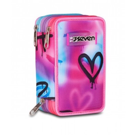 Astuccio Seven 3 Zip Sprint Paint Girl