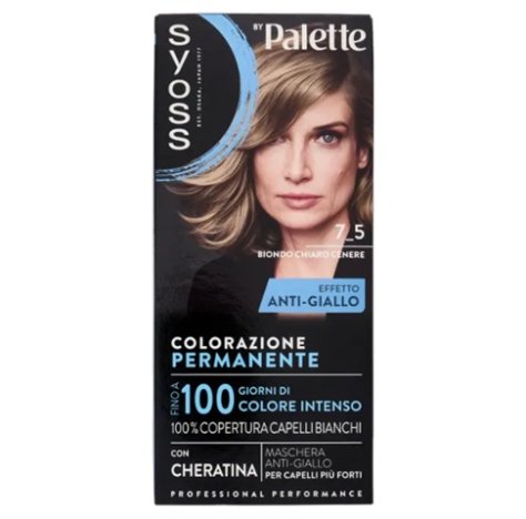 SYOSS BY PALETTE - COLORAZIONE PERMANENTE CON CHERATINA 7_5 BIONDO CHIARO CENERE
