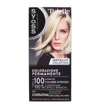 Syoss Palette Tinta per Capelli Permanente 9.53 Biondo Argentato - Collezione Metallica con Cheratina