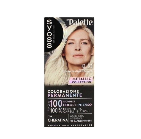 Syoss by Palette Colorazione Permanente 12-53 Biondo Platino Perlato – Metallic Collection