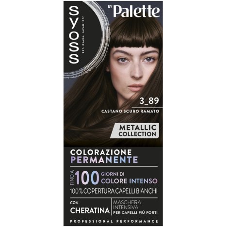 Syoss by Palette Colorazione Permanente 3-89 Castano Scuro Ramato – Metallic Collection