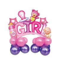 SET PALLONCINI NASCITA "GIRL" 