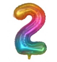 PALLONCINO MYLAR COLORATO - NUMERO 2