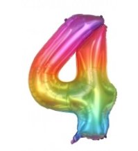 PALLONCINO MYLAR COLORATO - NUMERO 4