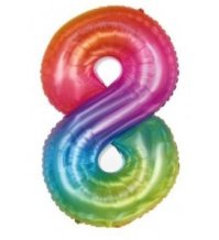 PALLONCINO MYLAR COLORATO - NUMERO 8