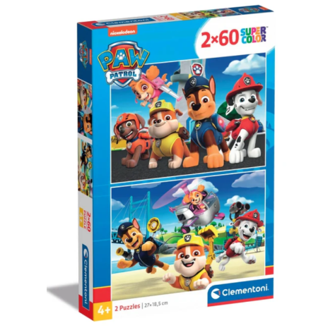 CLEMENTONI Puzzle 2x60 Paw Patrol 21617   