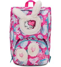 Sj Gang Pinkfur Girl Zaino Scuola Estendibile - Zaino scuola Doppio Scomparto