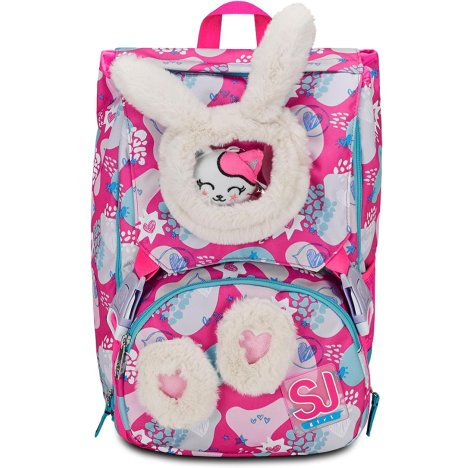 Sj Gang Pinkfur Girl Zaino Scuola Estendibile - Zaino scuola Doppio Scomparto