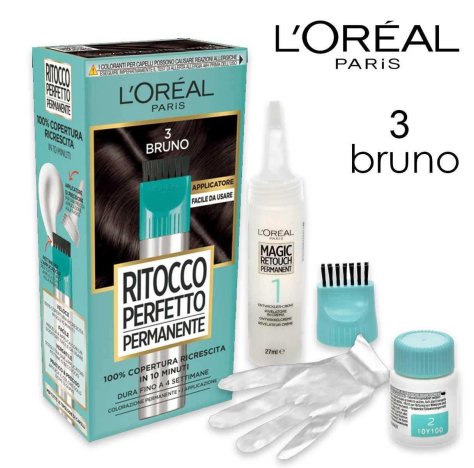 L'Oréal Paris Ritocco Perfetto Permanente Bruno - Copertura Ricrescita in 10 Minuti