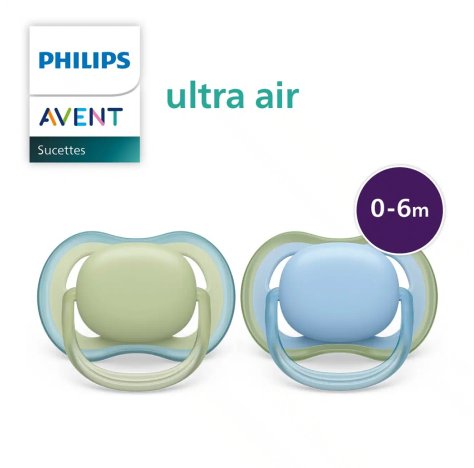 Avent Ultra Air Succhietto Verde/Blu 0-6mesi