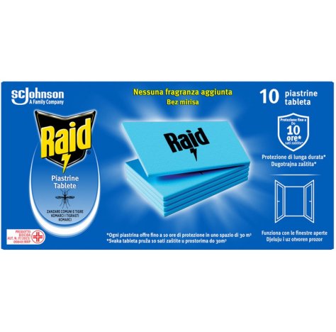 RAID INSETTICIDA PIASTRINE - 10 PEZZI