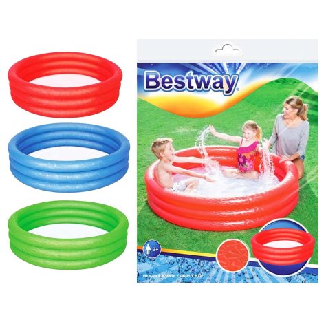 PISCINA BAMBINI 3 ANELLI 152x25 CM - COLORI ASSORTITI PISCINA BAMBINI 3 ANELLI 152x25 CM - COLORI ASSORTITI
