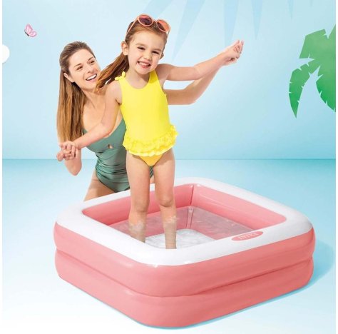 PISCINA BABY QUADRATA 85 CM - COLORI ASSORTITI PISCINA BABY QUADRATA 85 CM - COLORI ASSORTITI