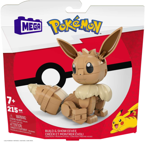 MEGA Pokémon Eevee - Set da Costruzione con Personaggio Articolato, 215 Pezzi (HDL84) MEGA Pokémon Eevee - Set da Costruzione con Personaggio Articolato, 215 Pezzi (HDL84)