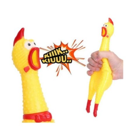 GIOCATTOLO PER CANI A FORMA DI POLLO - 28CM 