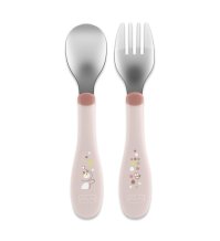 Chicco Posate Inox Rosa 18m+