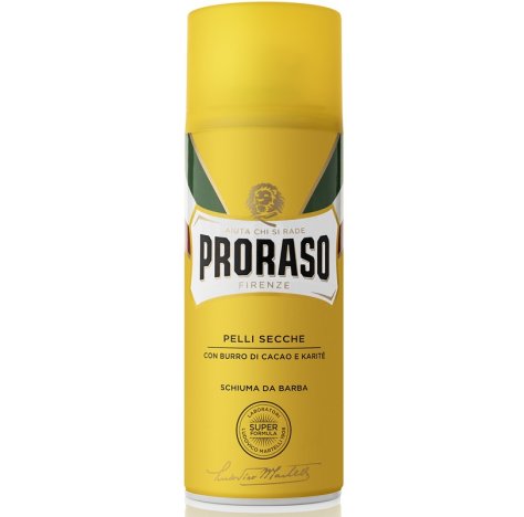 PRORASO SCHIUMA DA BARBA PELLI SECCHE CON BURRO DI CACAO E KARITE' 400 ML PRORASO SCHIUMA DA BARBA PELLI SECCHE CON BURRO DI CACAO E KARITE' 400 ML