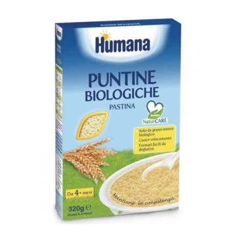 HUMANA NATURCARE - PASTINA BIOLOGICA PUNTINE  ( DA 4+ MESI) , 320 GR 