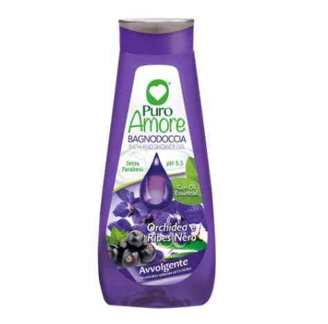 PURO AMORE - Orchidea e Ribes Nero - Bagnodoccia avvolgente 750 ml