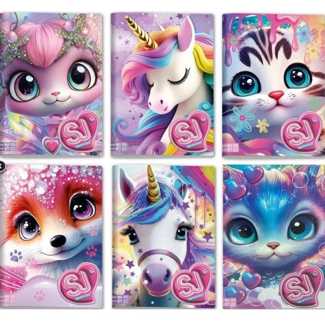 Sj Gang Maxiquaderno 96/100 A Animali Girl