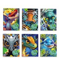 Sj Gang Animali Boy Quaderno A4 Maxi 96/100 Rigatura B