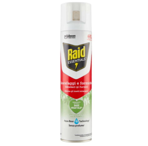 RAID ESSENTIALS SPRAY SCARAFAGGI E FORMICHE - 400ML