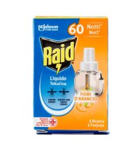 RAID ANTIZANZARE LIQUIDO RICARICA  FIORI D'ARANCIO - 60 NOTTI