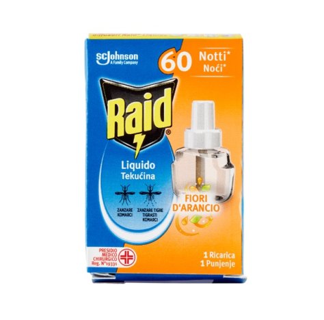 RAID ANTIZANZARE LIQUIDO RICARICA FIORI D'ARANCIO - 60 NOTTI RAID ANTIZANZARE LIQUIDO RICARICA FIORI D'ARANCIO - 60 NOTTI