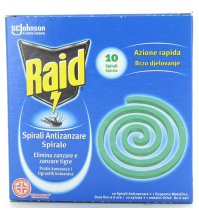 RAID SPIRALI ANTIZANZARE AZIONE RAPIDA - 10 PEZZI
