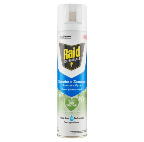 RAID INSETTICIDA ESSENTIALS MOSCHE E ZANZARE - 400 ML